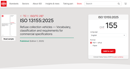 历史性突破 | Ebpay环境主导！首个由中国企业牵头编制的环卫装备ISO国际标准正式发布！